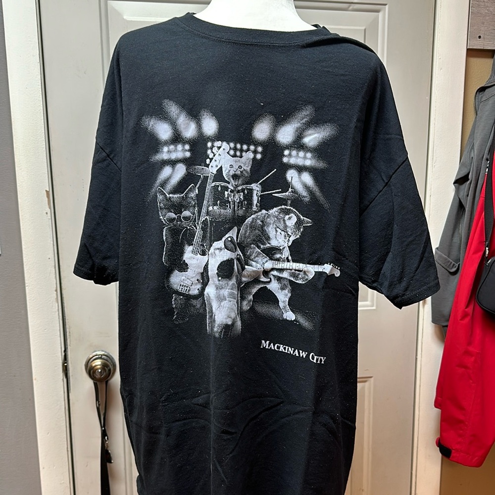 Mackinaw City Black Short Sleeve Tee